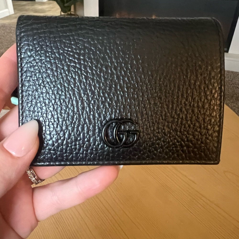 Gucci Black Leather Key & Card Holder